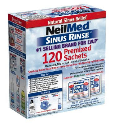 NeilMed Sinus Rinse - 120 Sachets First Aid Boots   