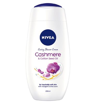 NIVEA Shower Gel, Indulgent Moisture Cashmere, 250ml Suncare & Travel Boots   