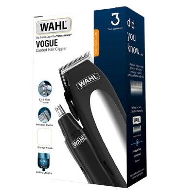 Wahl Clipper Kit Vogue Black Chrome Men's Toiletries Boots   