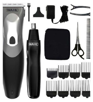 Wahl Clipper & Trimmer Kit Clip 'N Rinse Men's Toiletries Boots   