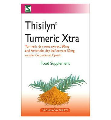 Thisilyn Turmeric Xtra Food Supplement 30 One-a-Day Tablets Vitamins, Minerals & Supplements Boots   