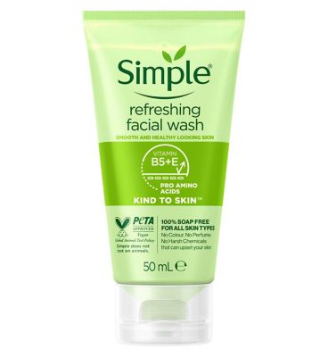 Simple Kind to Skin Refreshing Facial Wash 50ml Make Up & Beauty Accessories Boots   