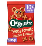 Organix Tomato Noughts & Crosses Toddler Snack Corn Puffs Multipack 4x15g GOODS Boots   