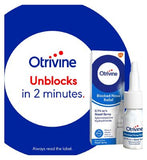 Otrivine Blocked Nose Relief 0.1% w/v Nasal Spray 10ml First Aid Boots   