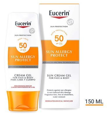 Eucerin Sun Allergy Protection Sun Cream for Face & Body SPF 50+, 150ml GOODS Boots   