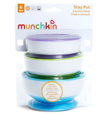 Munchkin 3 Pack Suction Bowls Baby Accessories & Cleaning Boots   