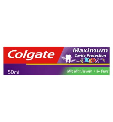 Colgate Maximum Cavity Protection Kids Toothpaste 50ml, 3 years Suncare & Travel Boots   