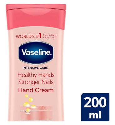 Vaseline Intensive Care Hand Cream Healthy Hands Stronger Nails 200ml