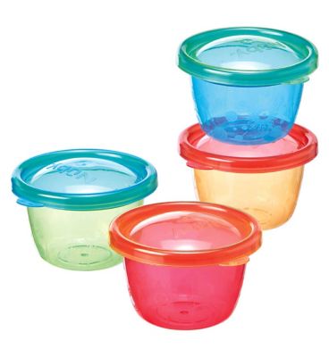 Nuby Garden Fresh Food Pots with Lids