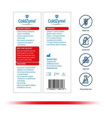 ColdZyme Mouth Spray - 20ml First Aid Boots   