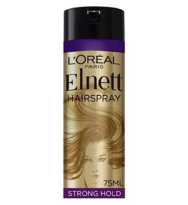 L'Oreal Hairspray by Elnett Care For Dry Damaged Hair Strong Hold Argan Oil Shine 75ml Haircare & Styling Boots   