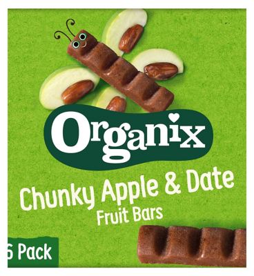 Organix Apple & Date Organic Fruit Snack Bar Multipack 6x17g - McGrocer