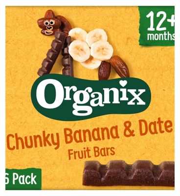 Organix Banana & Date Organic Fruit Snack Bar Multipack 6x17g Toys & Kid's Zone Boots   