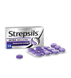 Strepsils Extra Blackcurrant Lozenges for sore throat x24 GOODS Boots   