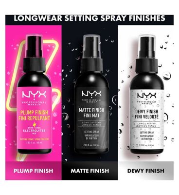 NYX Professional Makeup Setting Spray - Long Lasting Dewy Finish Make Up & Beauty Accessories Boots   