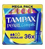 Tampax Pearl Compak Regular Tampons Applicator 36X GOODS Boots   