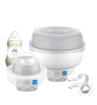 Mam 6 in 1 Electric Steriliser and Bottle Warmer Baby Accessories & Cleaning Boots   