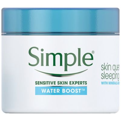 Simple Water Boost Moisturiser Skin Quench Sleeping Cream 50ml Make Up & Beauty Accessories Boots   