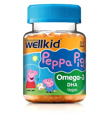 Vitabiotics Wellkid Peppa Pig Omega-3 DHA Vegan - 30 Jellies Baby Healthcare Boots   