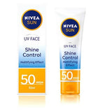 NIVEA SUN UV Face Shine Control Sun Cream SPF50 50ml Suncare & Travel Boots   