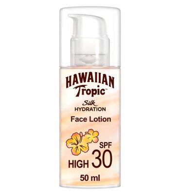 Hawaiian Tropic Hydrating Protection Face Sunscreen Lotion SPF 30 50ml GOODS Boots   