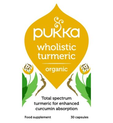 Pukka Wholisitic Turmeric - 30 capsules Aromatherapy Boots   