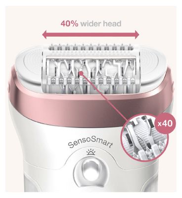 Braun Silk-epil 9-980 Epilator for Long-Lasting Hair Removal, Rose Gold