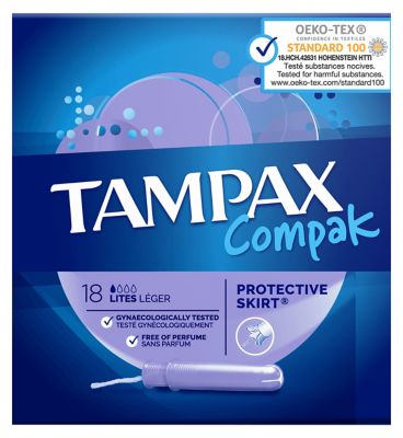 Tampax Compak Lites Tampons Applicator 18X - McGrocer