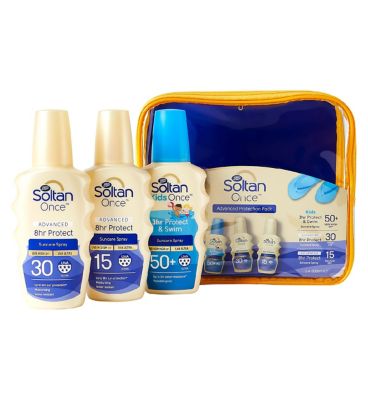 Soltan Once Family Pack Suncare & Travel Boots   