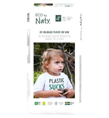 Naty Size 4 , 42 Eco Nappies, 9-20kg