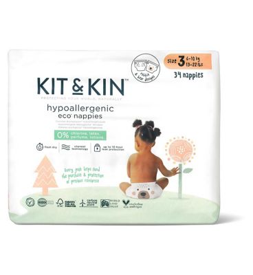 Kit & Kin Eco Nappies Size 3, 32 pack, 6-10kg/13-22lbs Toys & Kid's Zone Boots   