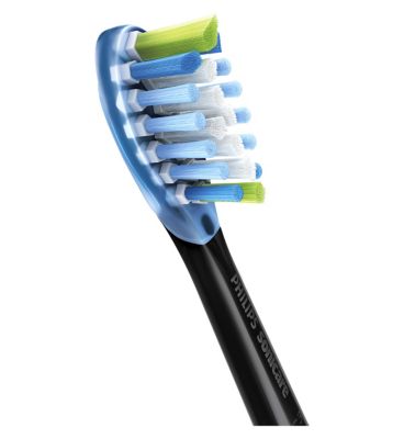 Philips Sonicare Premium Plaque Defence BrushSync Enabled Replacement Brush Heads - 4pk Black HX9044/33 Dental Boots   