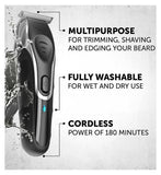 Wahl Trimmer Kit Aqua Blade Rechargeable Men's Toiletries Boots   