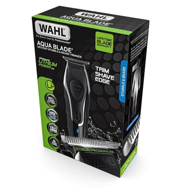 Wahl Trimmer Kit Aqua Blade Rechargeable Men's Toiletries Boots   