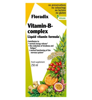 Floradix Vitamin-B-Complex Liquid Vitamin Formula - 250ml Vitamins, Minerals & Supplements Boots   