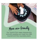 Tommee Tippee Twist & Click Advanced Nappy Bin, Includes 1x Refill Cassette, White Toys & Kid's Zone Boots   