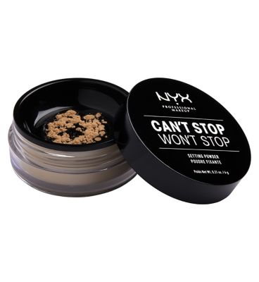 NYX Professional Makeup Can't Stop Won't Stop Setting Powder Vegetarian & Vegan Boots   