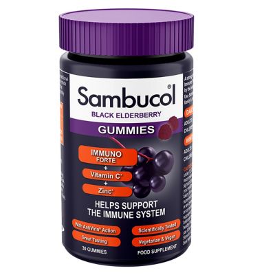 Sambucol Gummies Immuno Forte - 30 Gummies General Health & Remedies Boots   