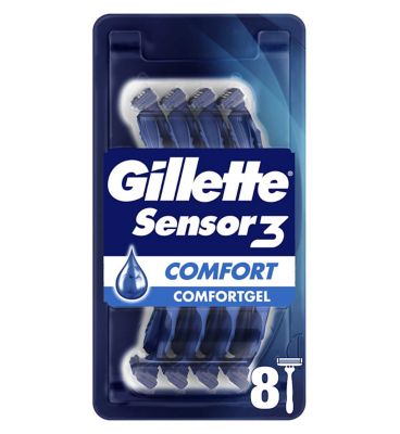 Gillette Sensor3 Comfort, Disposable Razors For Men, -Pack Razors GOODS Boots   