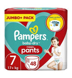 Pampers Baby-Dry Nappy Pants Size 7, 48 Nappies, 17kg , Jumbo Pack Baby Accessories & Cleaning Boots   