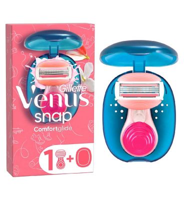 Venus Snap Comfortglide Spa Breeze Razor Suncare & Travel Boots   