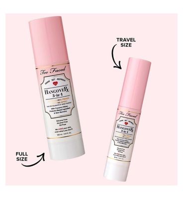 Too Faced Hangover Doll-Size 3-in-1 Primer Setting Spray 30ml Make Up & Beauty Accessories Boots   