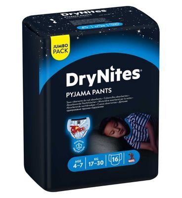 Huggies DryNites Boys Pyjama Pants, 16 Pants, 17-30kg Baby Accessories & Cleaning Boots   