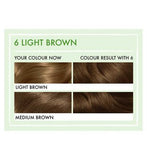 Clairol Natural Instincts No Ammonia No Parabens Semi-Permanent Hair Dye 6 Light Brown 175ml Haircare & Styling Boots   