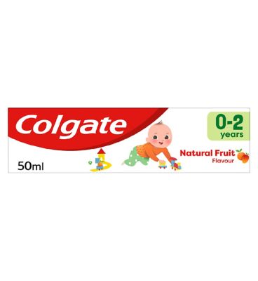Colgate Kids Mild Fruit Baby Toothpaste 50ml, 0-2 years - McGrocer