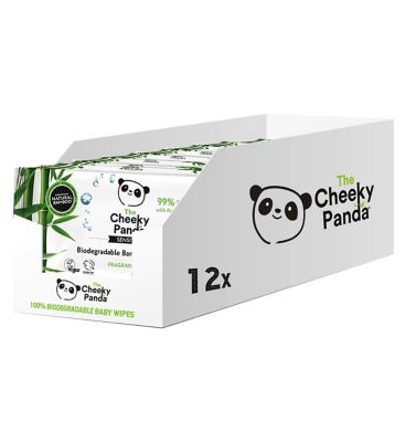 The Cheeky Panda Biodegradable Multipack Baby Wipes, 12x60=720