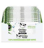 The Cheeky Panda Biodegradable Multipack Baby Wipes, 12x60=720 Baby Accessories & Cleaning Boots   