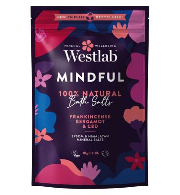 Westlab Mindful Epsom Bath Salts with CBD Oil 1kg