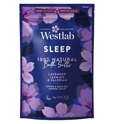 Westlab Sleep Epsom Bath Salts with Lavender 1kg