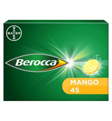 Berocca Mango Energy Vitamin 45 Tablets General Health & Remedies Boots   